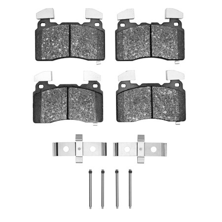 Dynamic Friction Co Active Performance Pads and Hardware Kit, High Friction, High Torque/Aggressive Initial Bite, Front 1115-1474-13